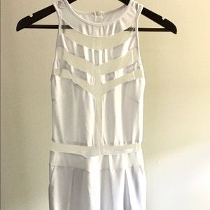 White full-length jumpsuit
